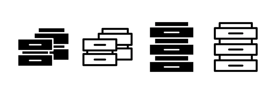 Database icon vector illustration. database sign and symbol Stock Illustration