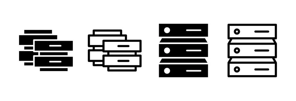 Database icon vector illustration. database sign and symbol 스톡 일러스트