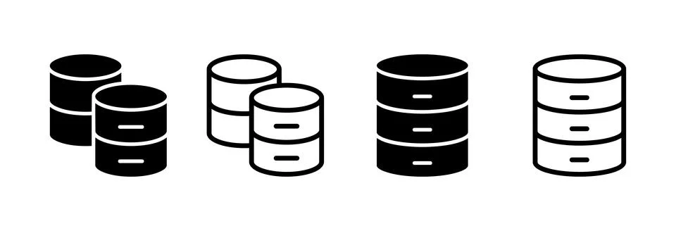 Database icon vector illustration. database sign and symbol Stock Illustration