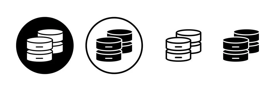 Database icon vector illustration. database sign and symbol Stock Illustration