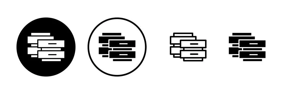 Database icon vector illustration. database sign and symbol Stock Illustration