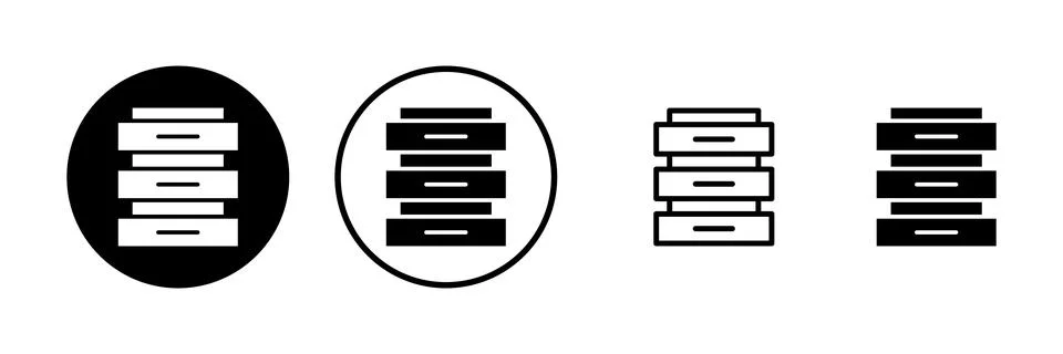 Database icon vector illustration. database sign and symbol 스톡 일러스트