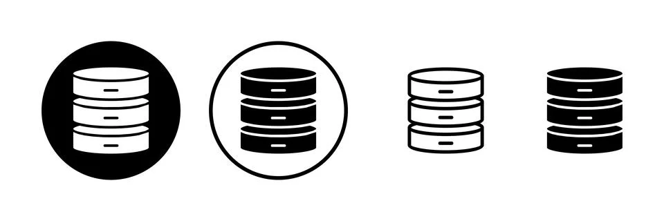Database icon vector illustration. database sign and symbol Stockillustratie