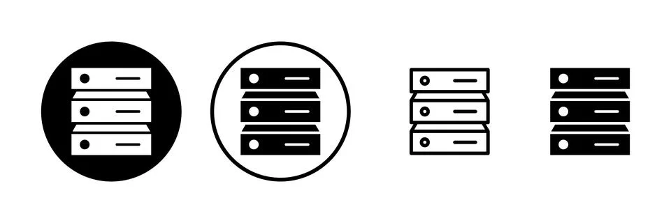 Database icon vector illustration. database sign and symbol 库存插图