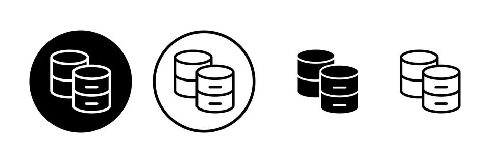 Database icon vector illustration. database sign and symbol 库存插图
