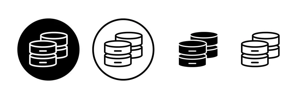 Database icon vector illustration. database sign and symbol Stock Illustration