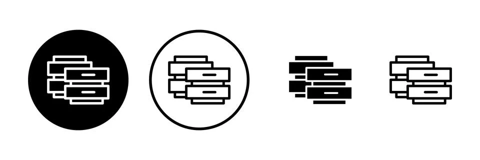 Database icon vector illustration. database sign and symbol Stock Illustration