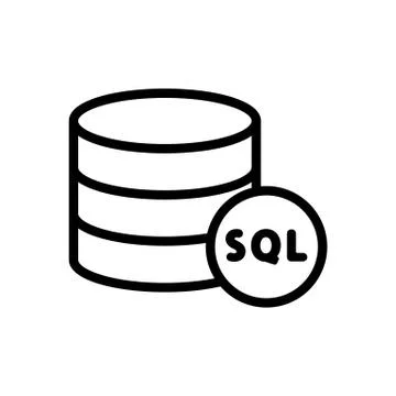 The database is an icon vector. Isolated contour symbol illustration Stock Illustration
