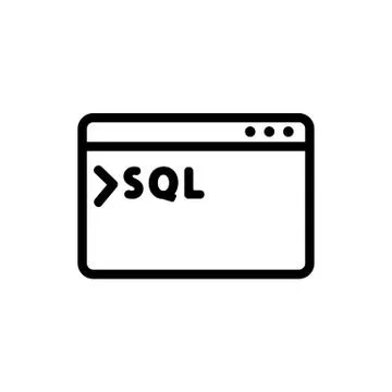 The database is an icon vector. Isolated contour symbol illustration Stock Illustration