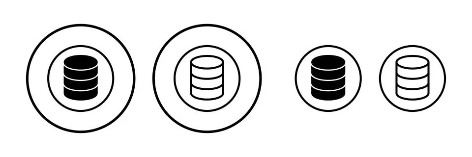 Database icon vector. server icon. storage Illustrazione stock