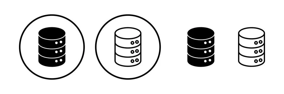 Database icon vector. server icon. storage Stock Illustration