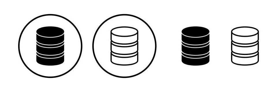 Database icon vector. server icon. storage Stock Illustration
