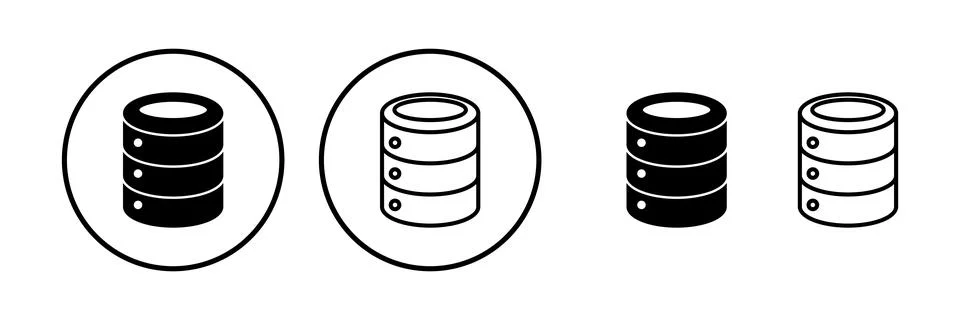 Database icon vector. server icon. storage 스톡 일러스트