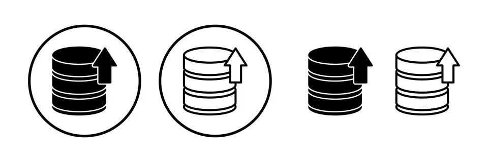 Database icon vector. server icon. storage Stock Illustration