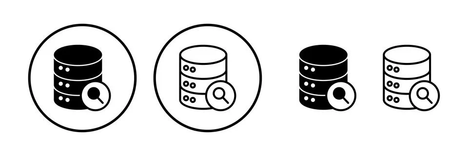 Database icon vector. server icon. storage Illustrazione stock