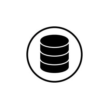 Database icon vector. server icon. storage Illustrazione stock