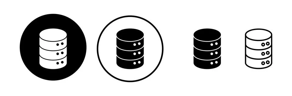 Database icon vector. server icon. storage Stock Illustration