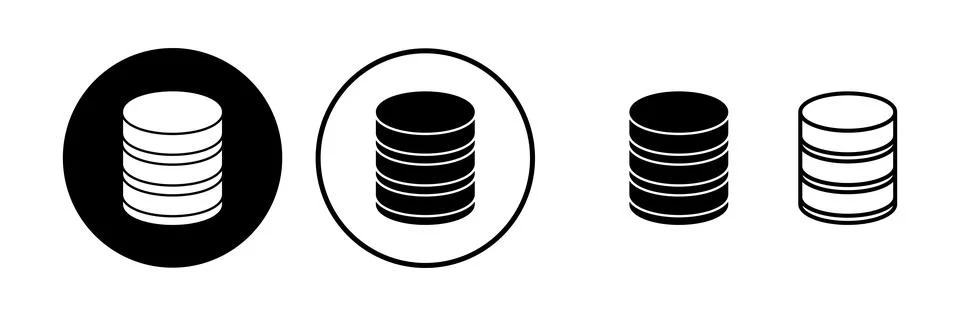 Database icon vector. server icon. storage Stock Illustration