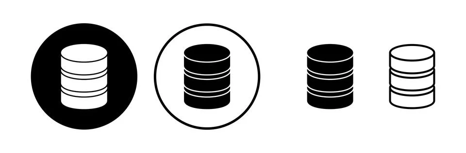 Database icon vector. server icon. storage Illustrazione stock