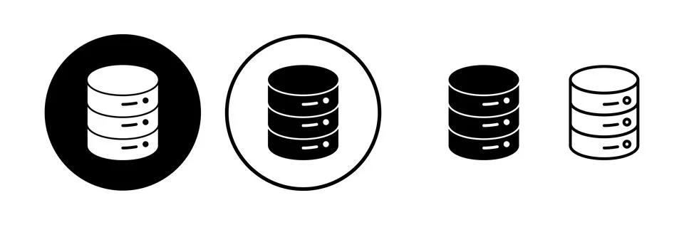 Database icon vector. server icon. storage Stock Illustration