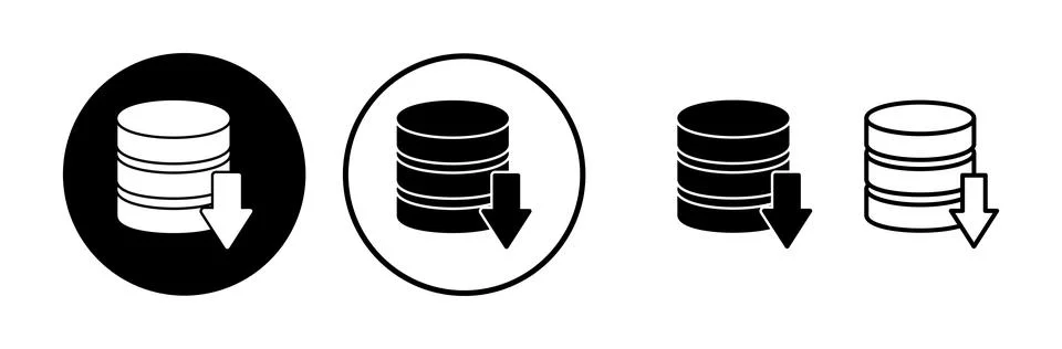 Database icon vector. server icon. storage Stock Illustration