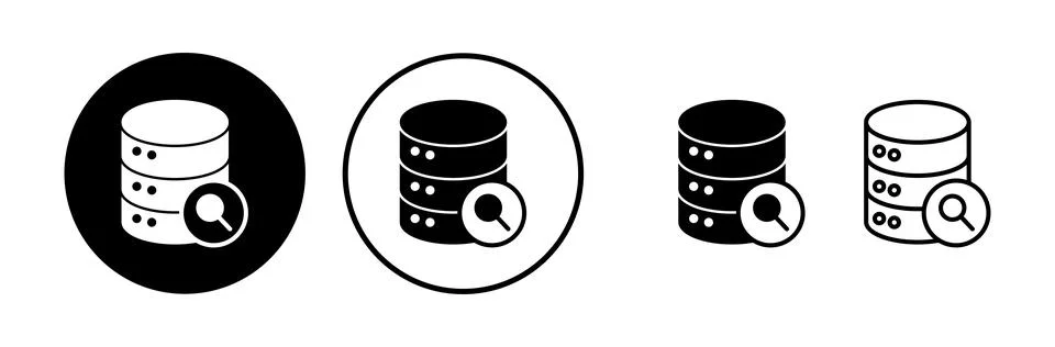 Database icon vector. server icon. storage Illustrazione stock