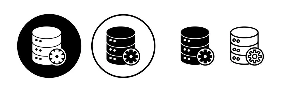 Database icon vector. server icon. storage Stock Illustration