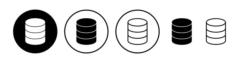 Database icon vector. server icon. storage 스톡 일러스트