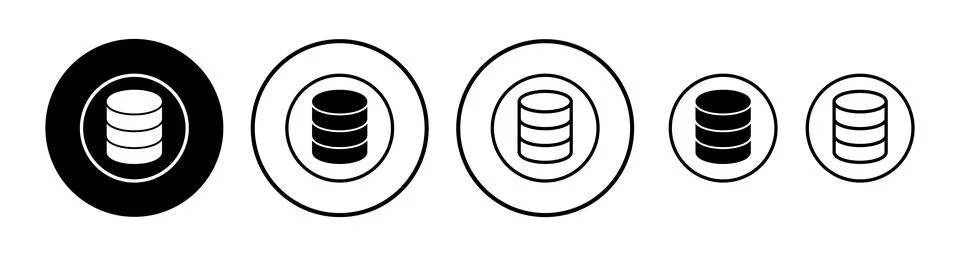 Database icon vector. server icon. storage イラスト素材