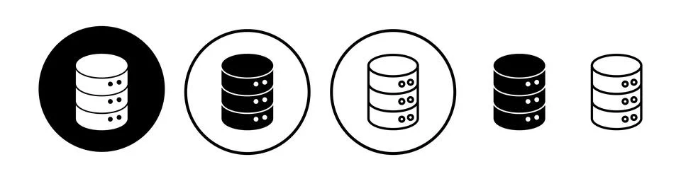 Database icon vector. server icon. storage Stock Illustration