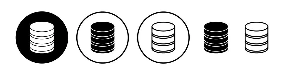 Database icon vector. server icon. storage Stock Illustration