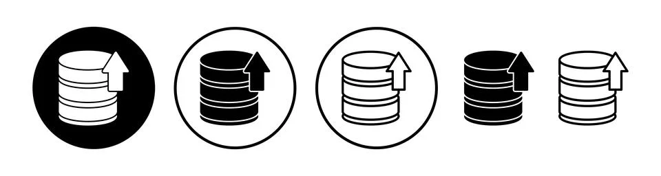 Database icon vector. server icon. storage Stock Illustration