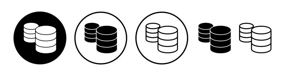 Database icon vector. server icon. storage Stock Illustration