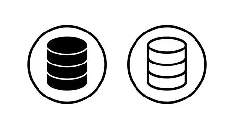 Database icon vector. server icon. storage Stock Illustration