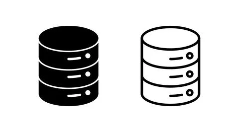 Database icon vector. server icon. storage Stock Illustration