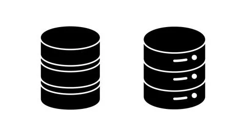 Database icon vector. server icon. storage Stock Illustration