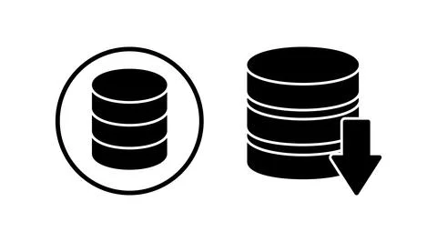 Database icon vector. server icon. storage Stock Illustration