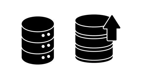 Database icon vector. server icon. storage イラスト素材