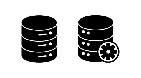 Database icon vector. server icon. storage Stock Illustration