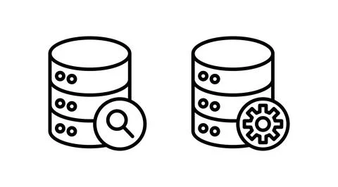 Database icon vector. server icon. storage Stock Illustration