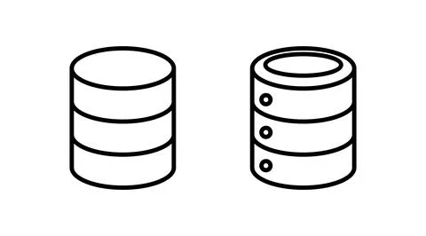 Database icon vector. server icon. storage Stock Illustration