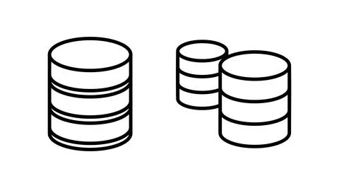 Database icon vector. server icon. storage Stock Illustration