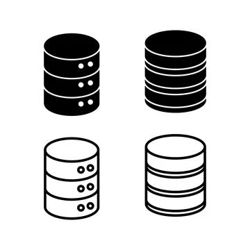 Database icon vector. server icon. storage イラスト素材