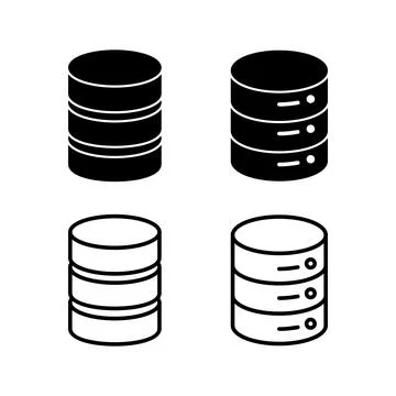 Database icon vector. server icon. storage Stock Illustration