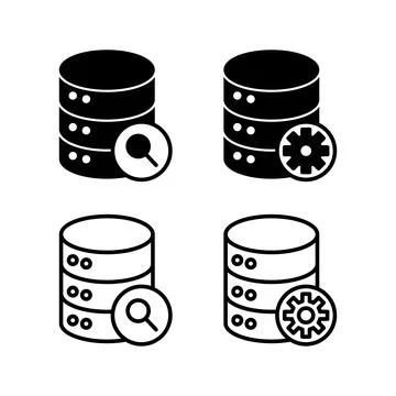 Database icon vector. server icon. storage 스톡 일러스트