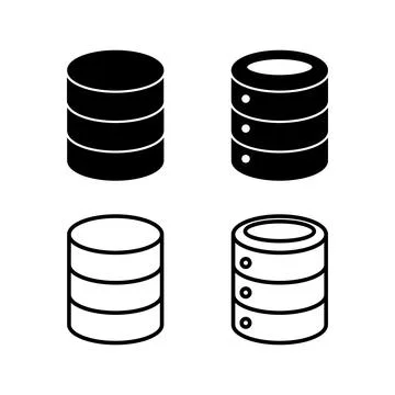 Database icon vector. server icon. storage Stock Illustration