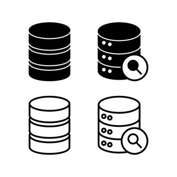 Database icon vector. server icon. storage Stock Illustration