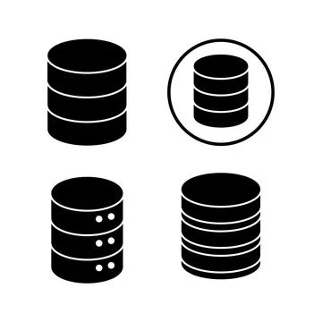 Database icon vector. server icon. storage Illustrazione stock