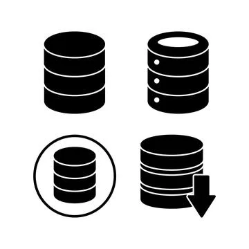 Database icon vector. server icon. storage Stock Illustration