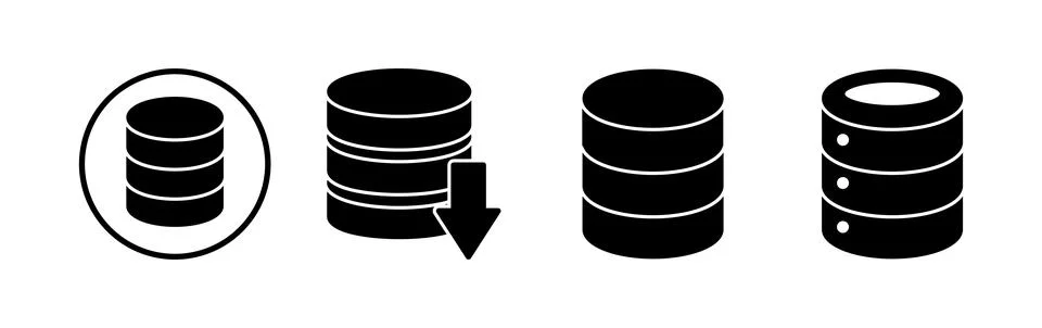 Database icon vector. server icon. storage Stock Illustration
